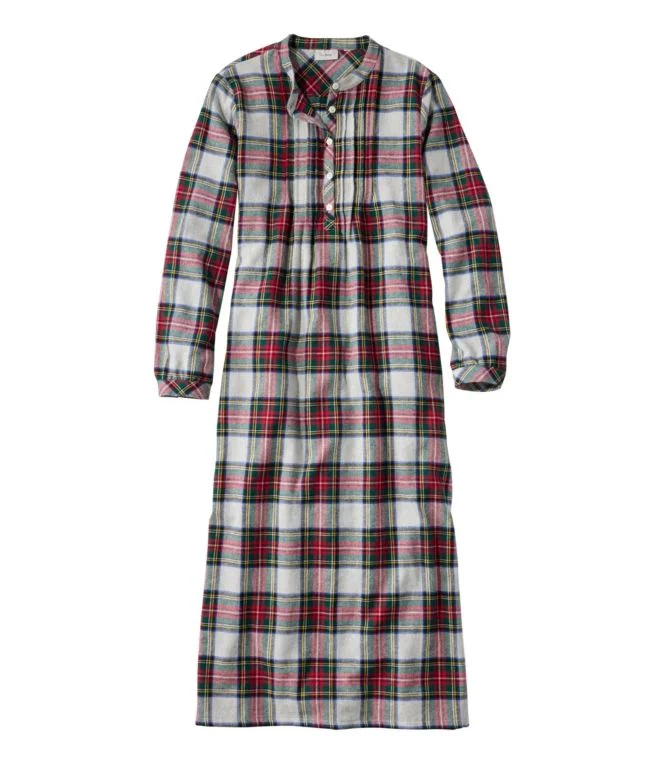 Women''s Scotch Plaid Flannel Nightgown - Image 8