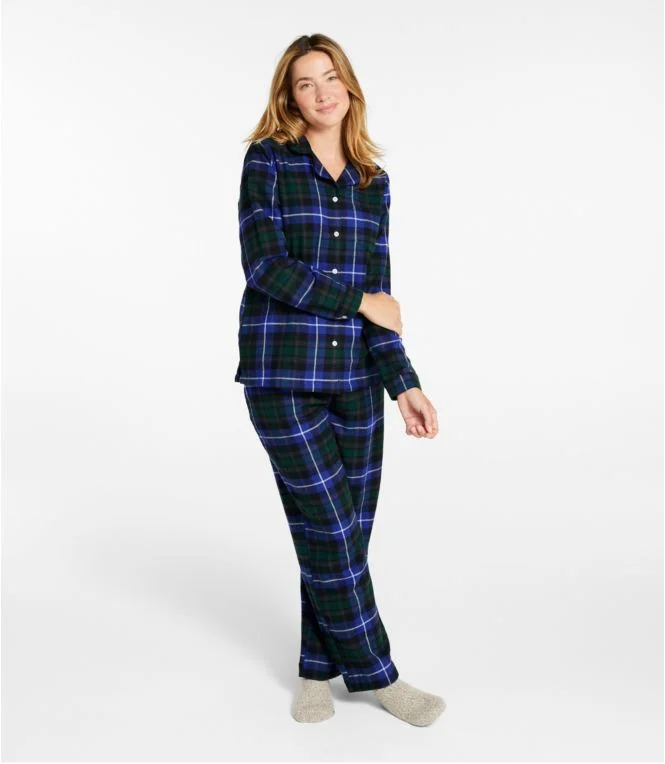 Women''s Scotch Plaid Flannel Pajamas - Image 3