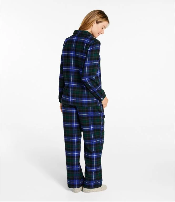 Women''s Scotch Plaid Flannel Pajamas - Image 4