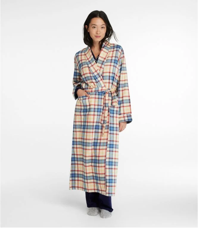 Women''s Scotch Plaid Flannel Robe - Image 3