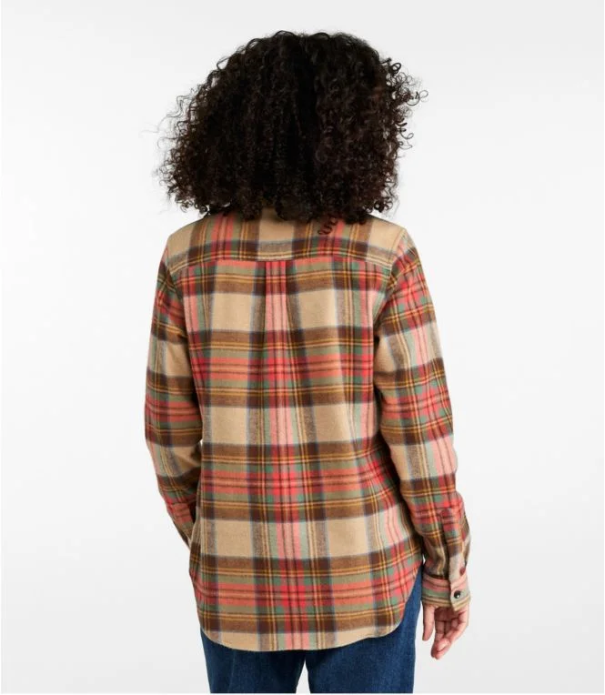 Women''s Scotch Plaid Flannel Shirt, Quarter-Zip - Image 4
