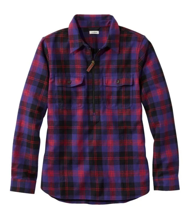 Alternative view of Women''s Scotch Plaid Flannel Shirt, Quarter-Zip