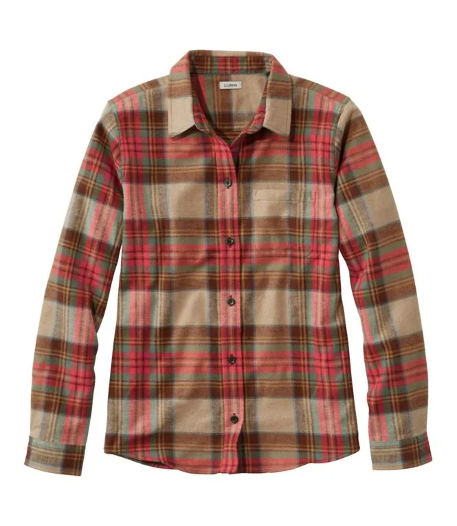 Women''s Scotch Plaid Flannel Shirt, Relaxed - Image 9