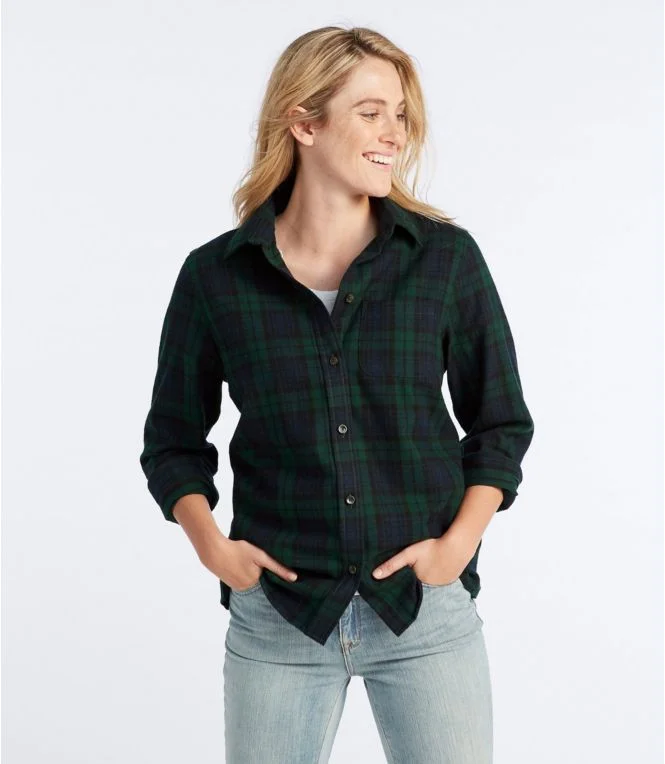 Alternative view of Women''s Scotch Plaid Flannel Shirt, Relaxed