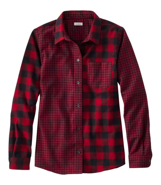 Women''s Scotch Plaid Flannel Shirt, Relaxed - Image 3