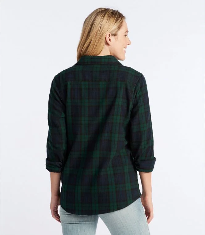 Women''s Scotch Plaid Flannel Shirt, Relaxed - Image 5