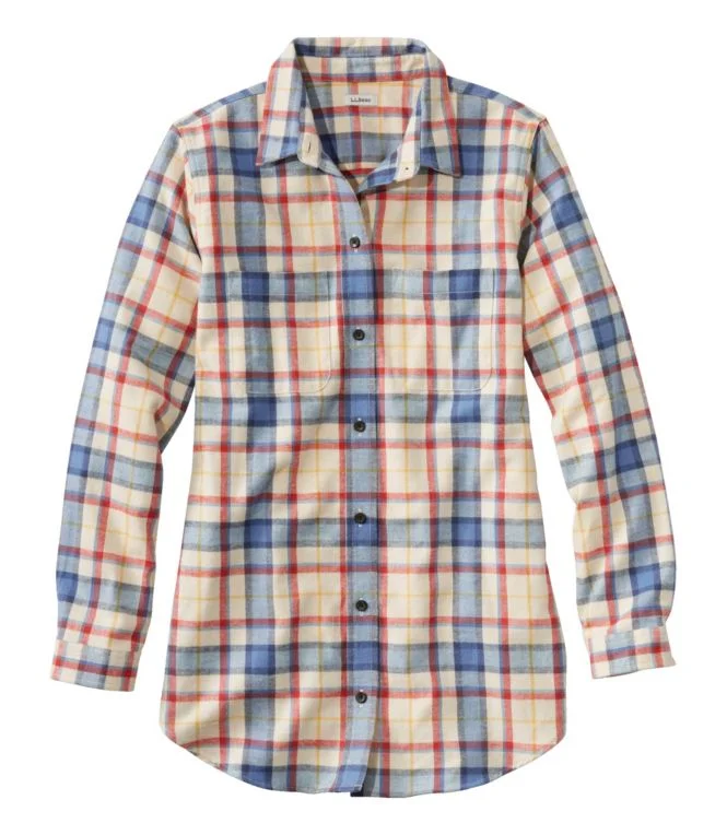 Women''s Scotch Plaid Flannel Shirt, Tunic - Image 11