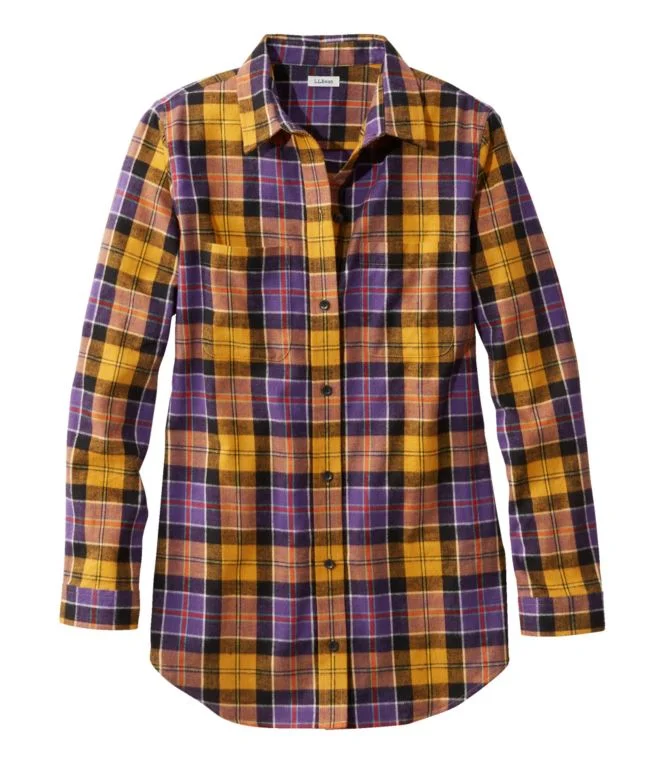 Women''s Scotch Plaid Flannel Shirt, Tunic - Image 14