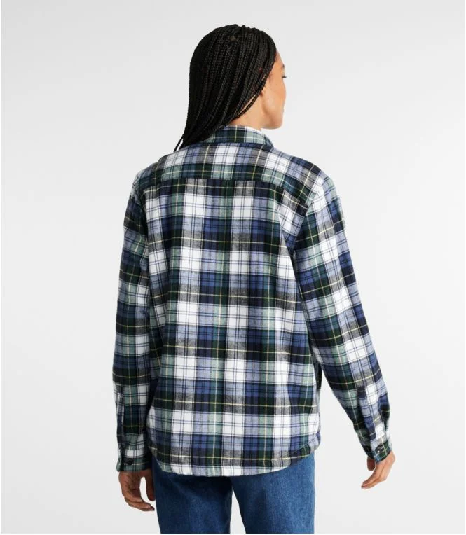 Women''s Scotch Plaid Shirt, Sherpa-Lined - Image 4