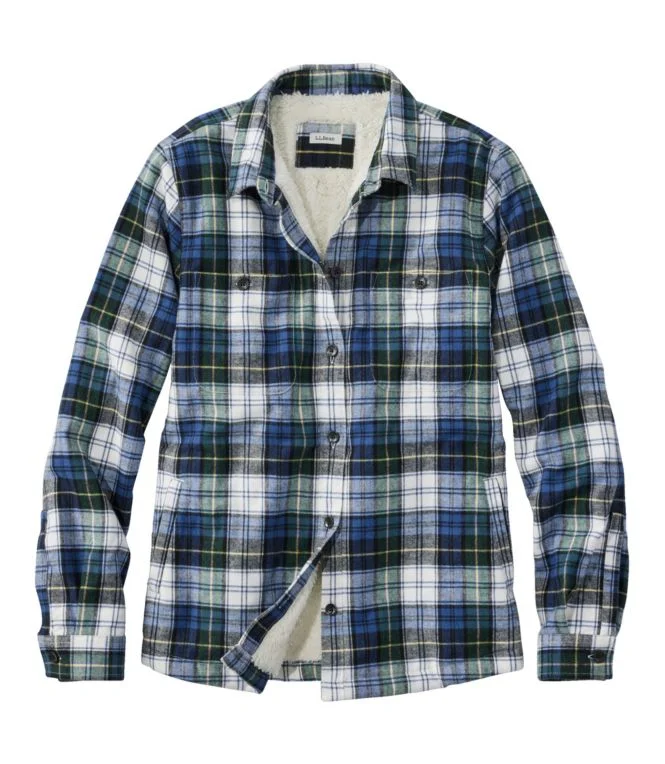 Women''s Scotch Plaid Shirt, Sherpa-Lined - Image 7
