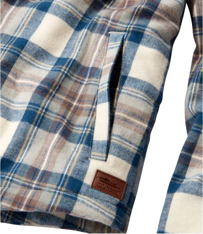 Women''s Scotch Plaid Shirt, Sherpa-Lined Mockneck Jacket - Image 6
