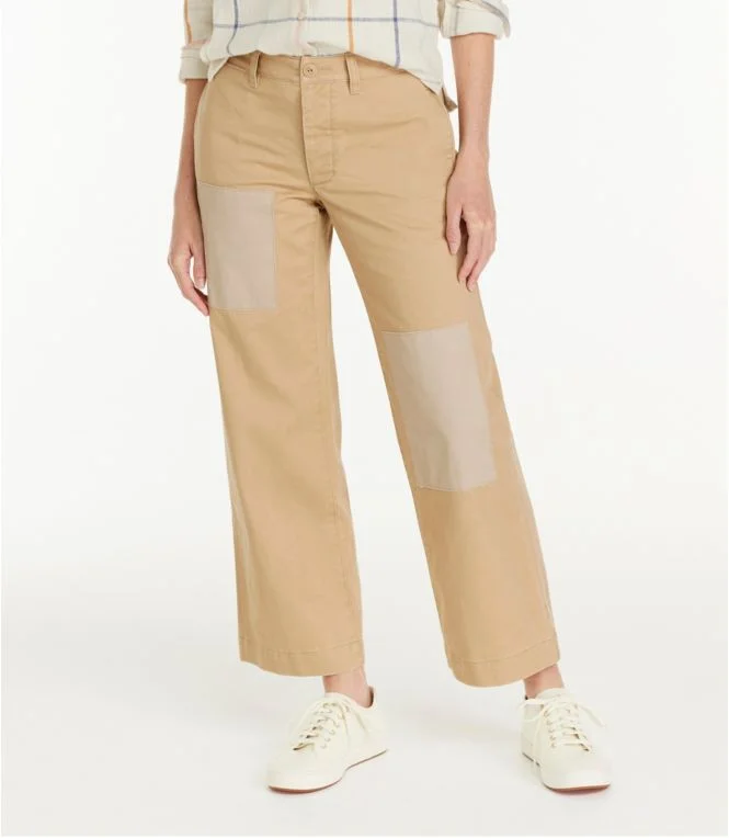 Women''s Signature Boyfriend Chinos, Mid-Rise Patchwork - Image 3