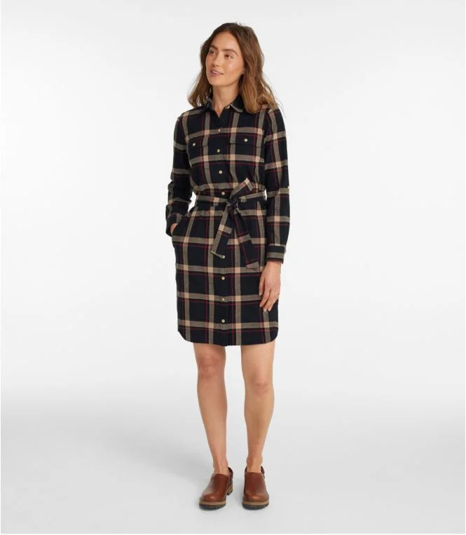Women''s Signature Camp Flannel Shirt Dress, Button-Front - Image 3