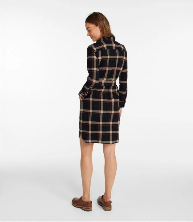 Women''s Signature Camp Flannel Shirt Dress, Button-Front - Image 4