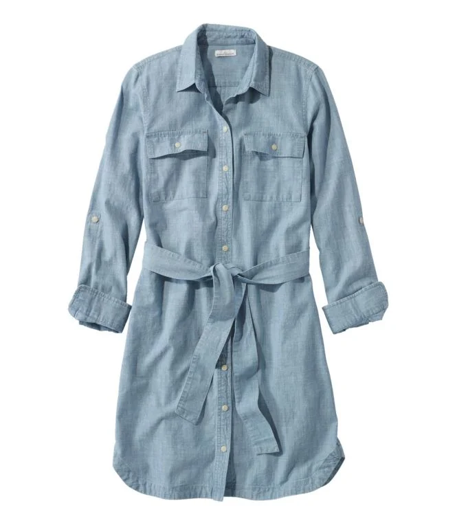 Alternative view of Women''s Signature Camp Shirt Dress, Button-Front
