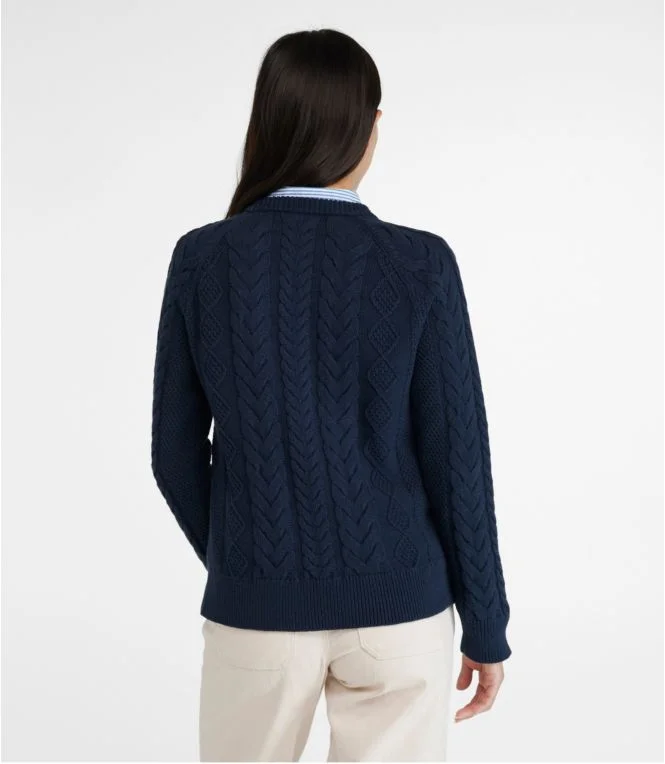 Women''s Signature Classic Fisherman Sweater, Crewneck - Image 4