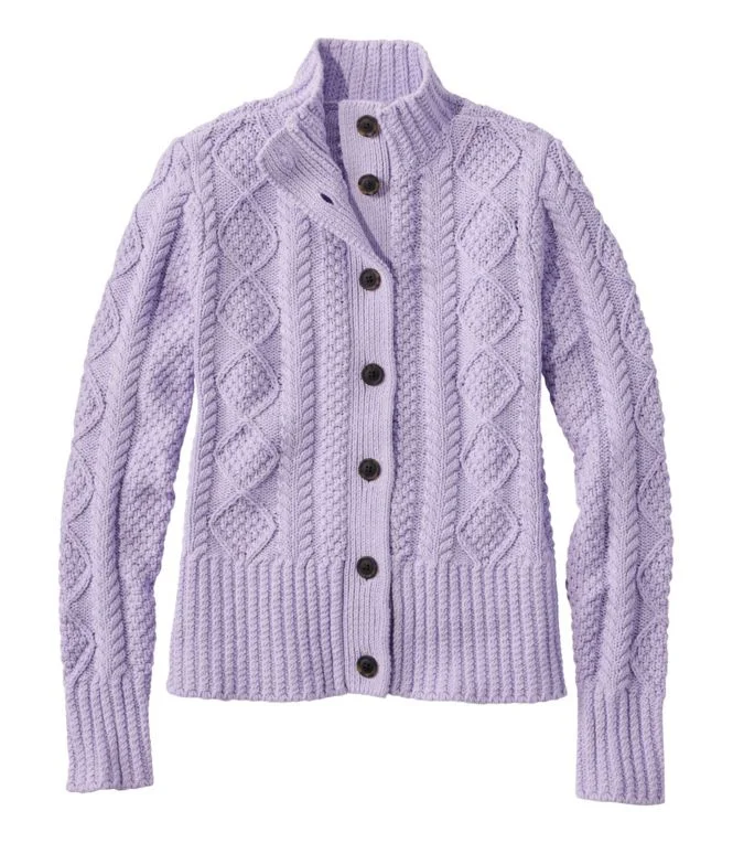 Women''s Signature Cotton Fisherman Sweater, Short Cardigan - Image 11
