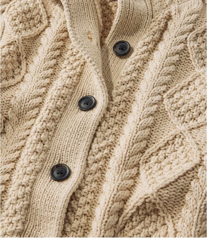 Women''s Signature Cotton Fisherman Sweater, Short Cardigan - Image 5