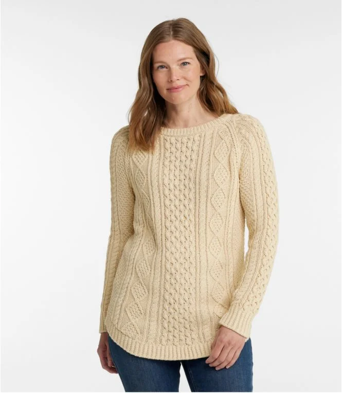 Women''s Signature Cotton Fisherman Tunic Sweater - Image 3