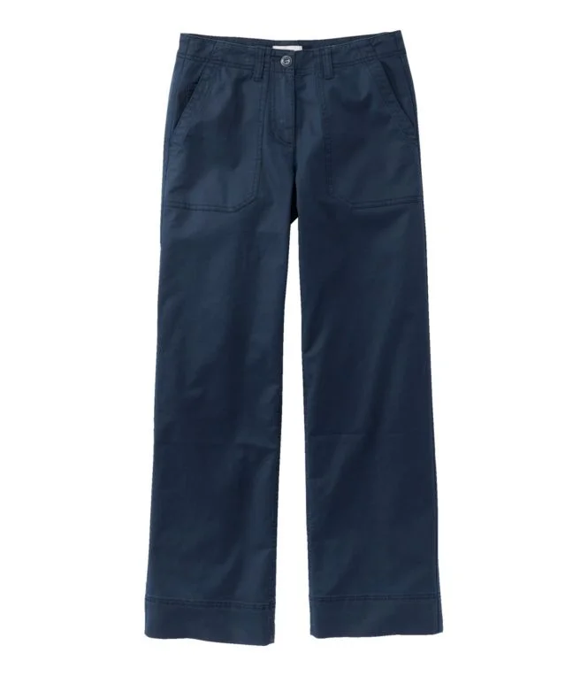 Alternative view of Women''s Signature Cotton/TENCEL Utility Pants, Mid-Rise Wide-Leg Ankle-Length