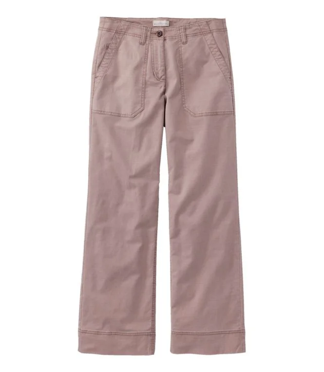 Women''s Signature Cotton/TENCEL Utility Pants, Mid-Rise Wide-Leg Ankle-Length - Image 7