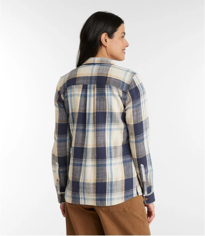 Women''s Signature Heritage Textured Flannel Shirt, Plaid - Image 4