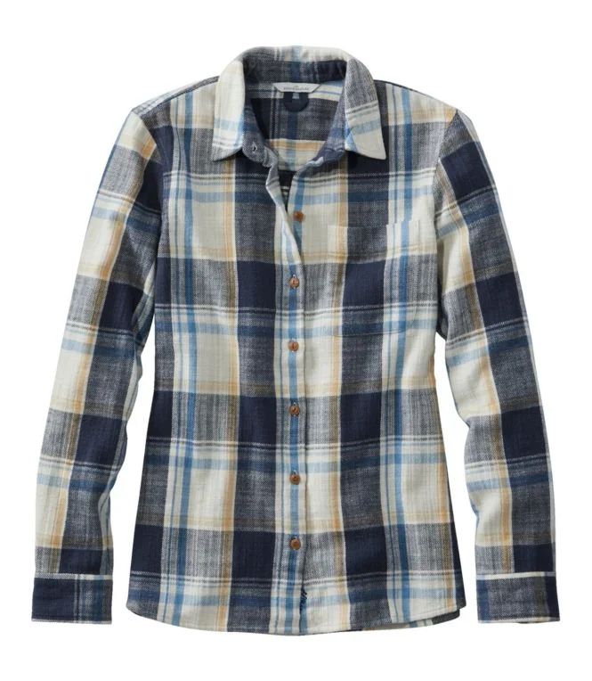Women''s Signature Heritage Textured Flannel Shirt, Plaid - Image 6