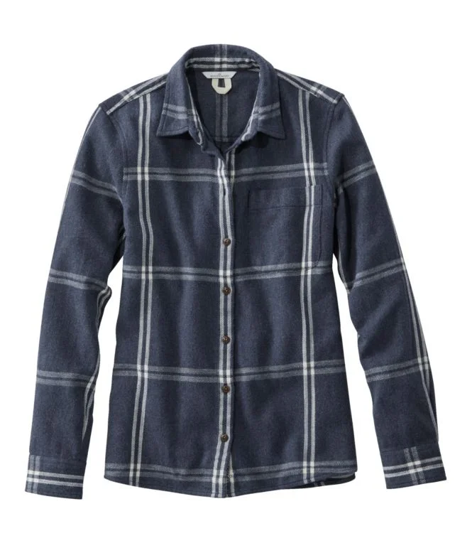 Women''s Signature Heritage Textured Flannel Shirt, Plaid - Image 7