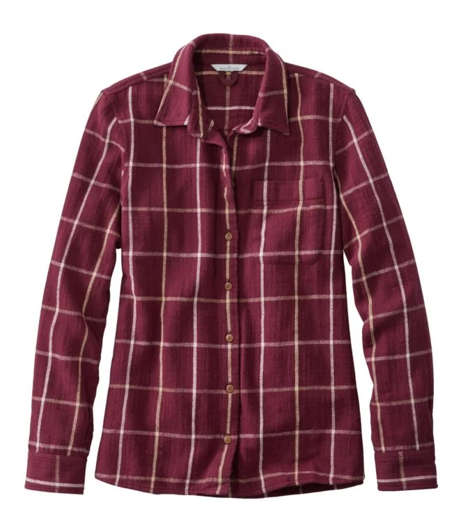 Women''s Signature Heritage Textured Flannel Shirt, Plaid - Image 9