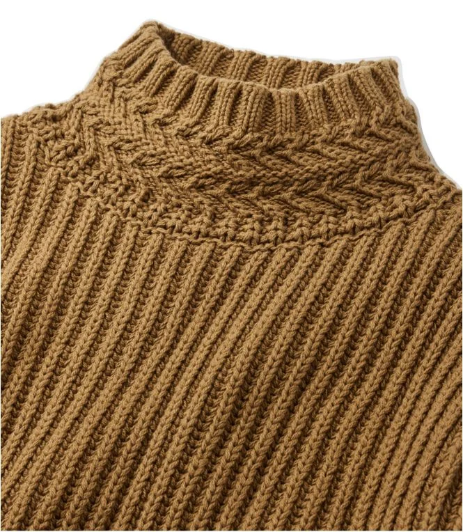 Women''s Signature Original Cotton Ribbed Sweater, Mockneck - Image 5