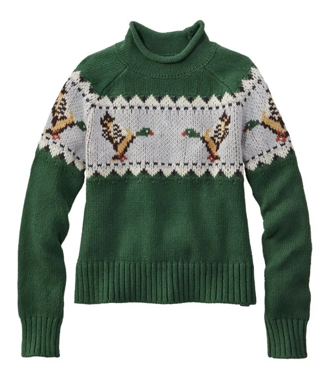 Women''s Signature Original Cotton Sweater, Rollneck Novelty - Image 9