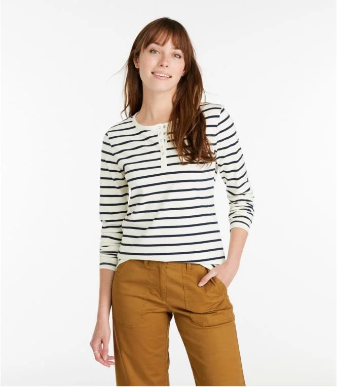 Women''s Signature Rangeley Cotton Tee, Henley - Image 3