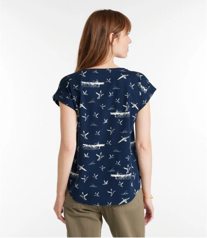 Women''s Signature Rangeley Cotton Tee, Scoopneck - Image 3