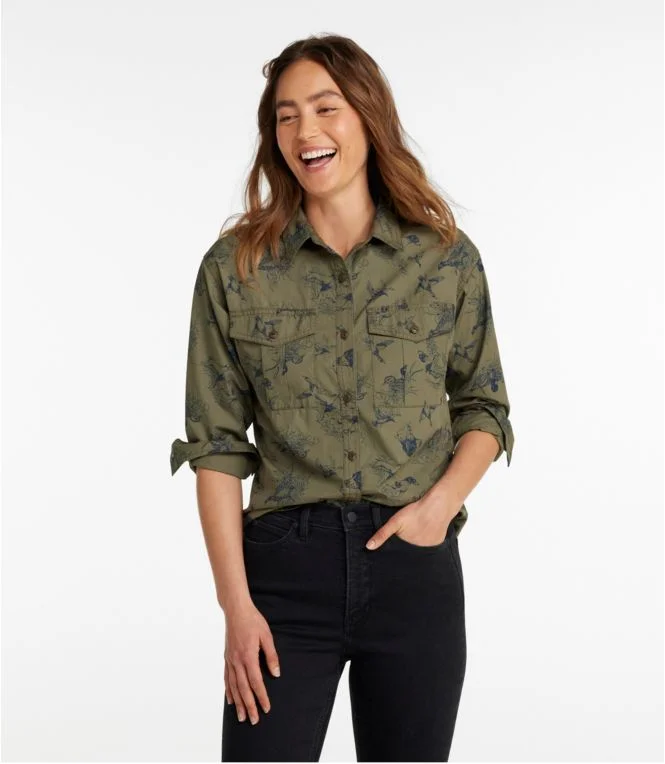Women''s Signature Soft Poplin Shirt, Novelty - Image 3