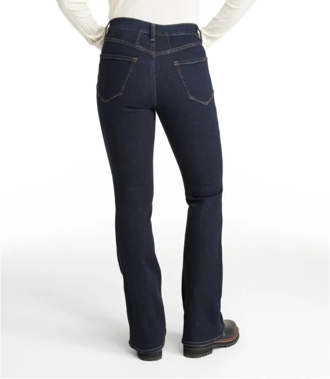 Women''s Signature Stretch Jeans, High-Rise Flare - Image 3