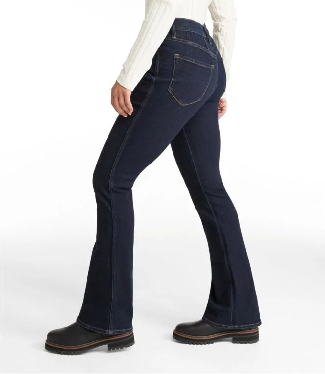 Women''s Signature Stretch Jeans, High-Rise Flare - Image 4