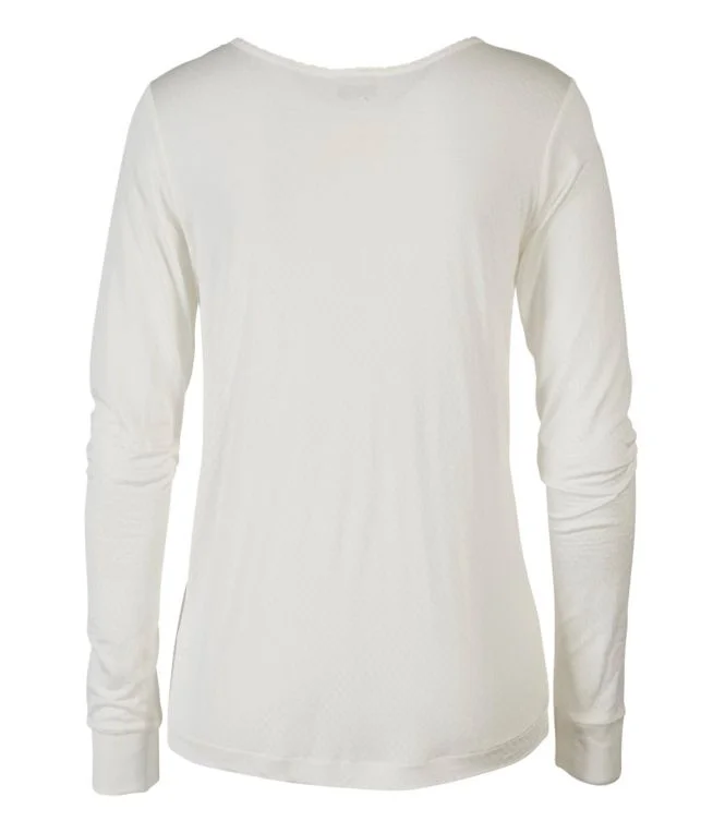 Women''s Silk Pointelle, Long-Sleeve Scoopneck - Image 3