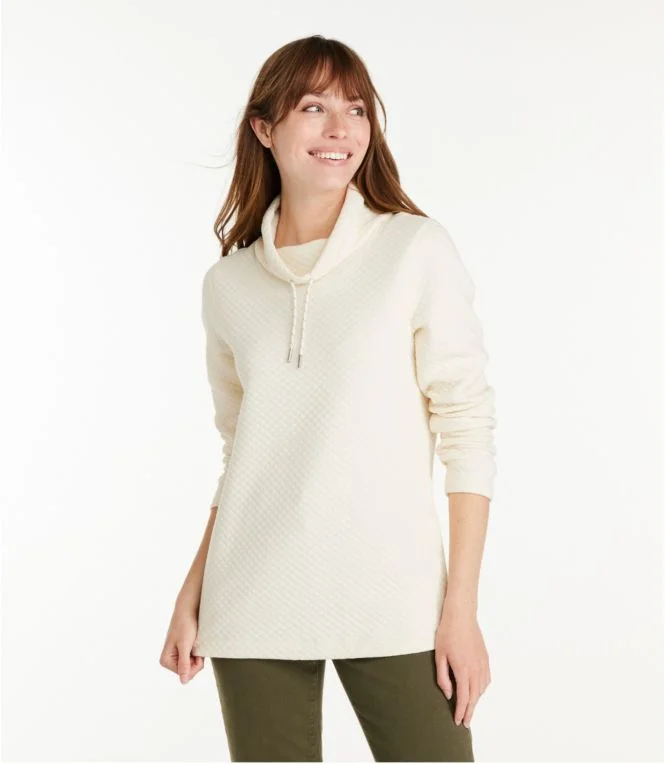 Women''s SoftLight Quilted Top, Funnelneck Pullover - Image 3