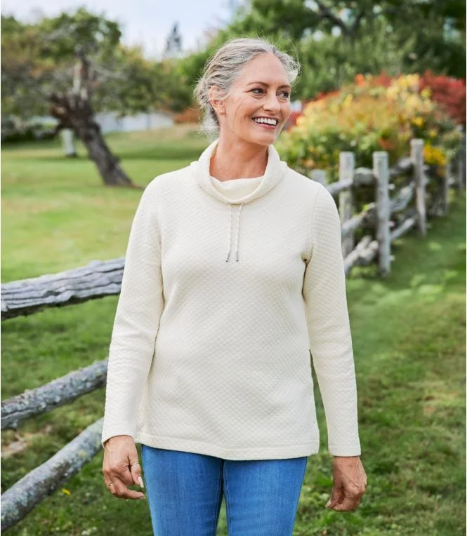 Women''s SoftLight Quilted Top, Funnelneck Pullover - Image 7