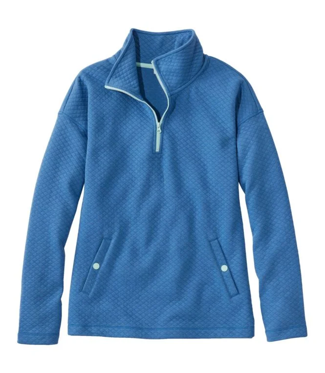Women''s SoftLight Quilted Top, Quarter-Zip