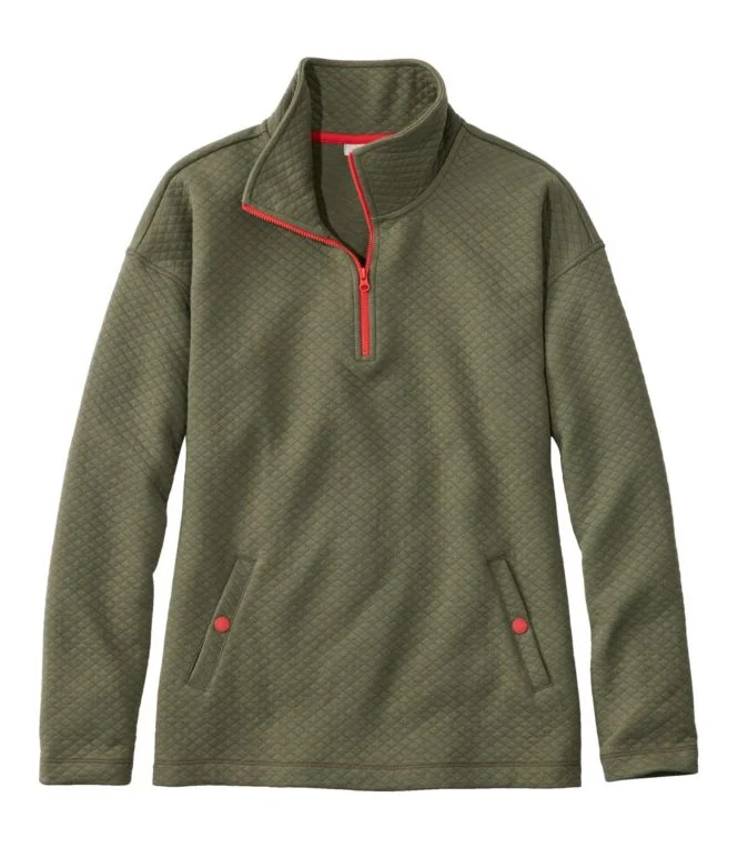 Women''s SoftLight Quilted Top, Quarter-Zip - Image 10