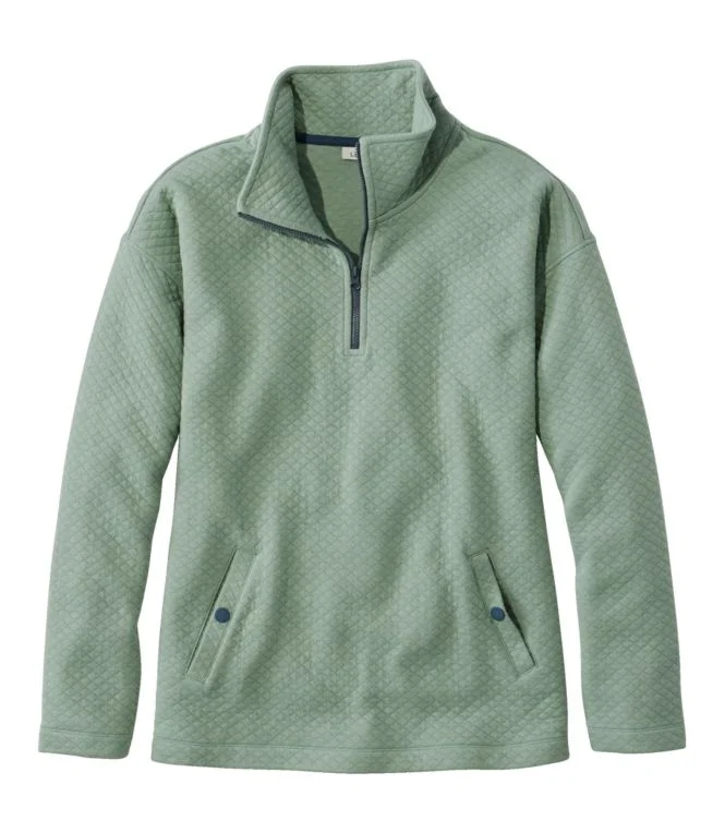 Women''s SoftLight Quilted Top, Quarter-Zip - Image 11