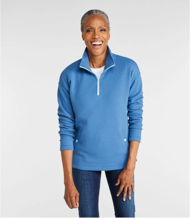 Women''s SoftLight Quilted Top, Quarter-Zip - Image 3