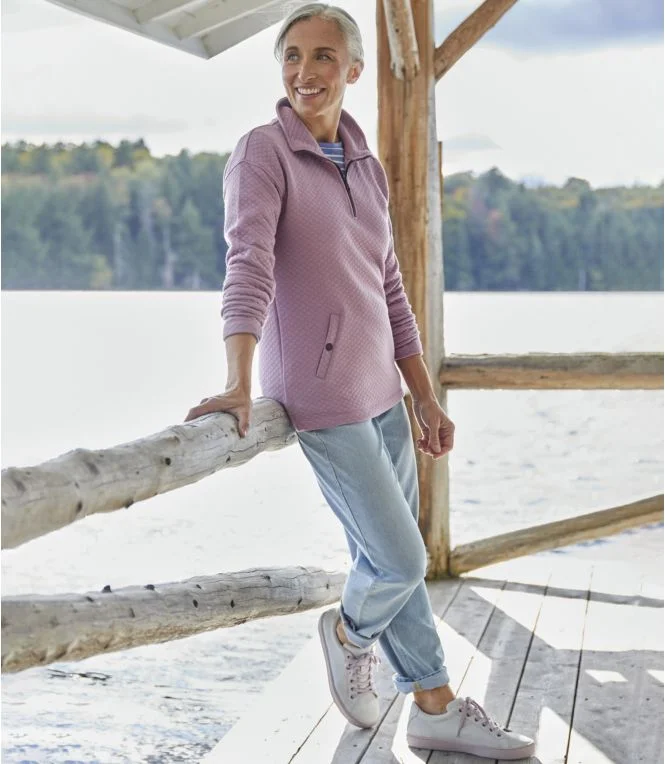 Women''s SoftLight Quilted Top, Quarter-Zip - Image 7