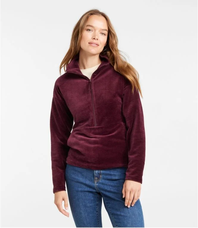 Women''s Soft Stretch Corduroy Pullover, Half-Zip - Image 3