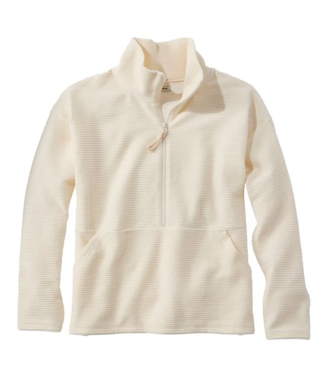 Women''s Soft Stretch Corduroy Pullover, Half-Zip