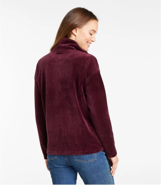 Women''s Soft Stretch Corduroy Pullover, Half-Zip - Image 4