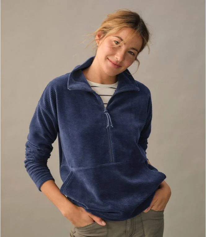 Women''s Soft Stretch Corduroy Pullover, Half-Zip - Image 7