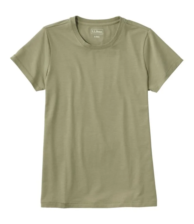 Alternative view of Women''s Soft Stretch Supima Tee, Crewneck Short-Sleeve
