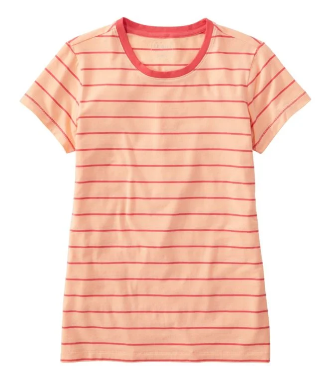 Women''s Soft Stretch Supima Tee, Crewneck Short-Sleeve Striped - Image 6